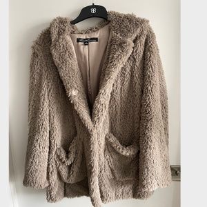 Kenneth Cole Tan Fleece Hoodie